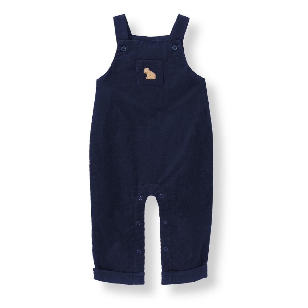 Janie and Jack corduroy snap overalls